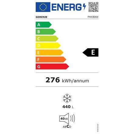Zamrażarka Gorenje | FH43EAW | Klasa efektywności energetycznej E | Komoda | Wolnostojąca | Wysokość 85,8 cm | Pojemność całkowi Zamrażarka Gorenje | FH43EAW | Klasa efektywności energetycznej E | Komoda | Wolnostojąca | Wysokość 85,8 cm | Pojemność całkowi