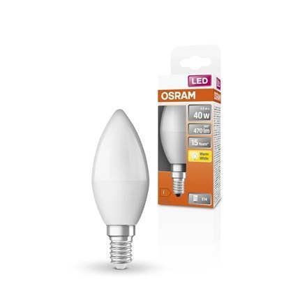 Żarówka LED E14 Osram Parathom Classic B 40 4,9W/827 non-dim | Ciepła biel Żarówka LED E14 Osram Parathom Classic B 40 4,9W/827 non-dim | Ciepła biel