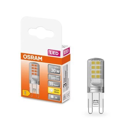 Żarówka LED Osram Parathom Clear capsule 30 2,6W/827 G9 bez możliwości ściemniania | Osram | Parathom Clear capsule | G9 | 2.6 W Żarówka LED Osram Parathom Clear capsule 30 2,6W/827 G9 bez możliwości ściemniania | Osram | Parathom Clear capsule | G9 | 2.6 W