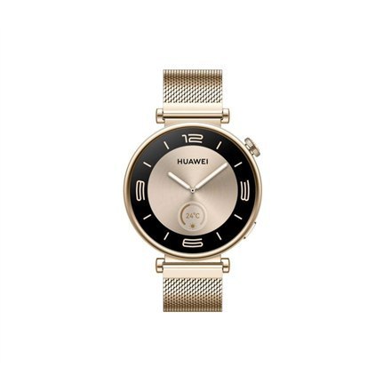 Zegarek Smartwatch Huawei Watch GT 4, ze stali nierdzewnej, 41 mm, Kolor: Złoty, Odporny na kurz i wodę Zegarek Smartwatch Huawei Watch GT 4, ze stali nierdzewnej, 41 mm, Kolor: Złoty, Odporny na kurz i wodę