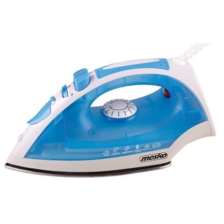 Żelazko Mesko | MS 5023 | Z przewodem | 2200 W | Niebieski/Biały Żelazko Mesko | MS 5023 | Z przewodem | 2200 W | Niebieski/Biały