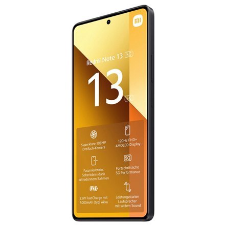 Xiaomi Redmi Note 13 w kolorze Grafitowym, 6.67", AMOLED, 1080 x 2400 px, Procesor Mediatek Dimensity 6080, 8 GB RAM, 256 GB, Du Xiaomi Redmi Note 13 w kolorze Grafitowym, 6.67", AMOLED, 1080 x 2400 px, Procesor Mediatek Dimensity 6080, 8 GB RAM, 256 GB, Du