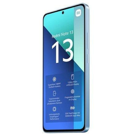 Xiaomi Redmi Note 13 w kolorze Ice Blue z ekranem AMOLED 6.67" i aparatem głównym 108+8+2 MP. Snapdragon 685, 6 GB RAM, 128 GB p Xiaomi Redmi Note 13 w kolorze Ice Blue z ekranem AMOLED 6.67" i aparatem głównym 108+8+2 MP. Snapdragon 685, 6 GB RAM, 128 GB p