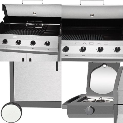 Grill gazowy stacjonarny MERIDIAN 4 ze stali nierdzewnej