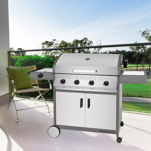 Grill gazowy stacjonarny MERIDIAN 4 ze stali nierdzewnej