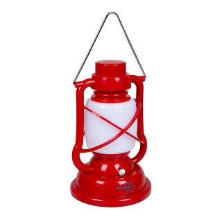 Lampa turystyczna LATARNIA VINTAGE 20cm na baterie CZERWONA