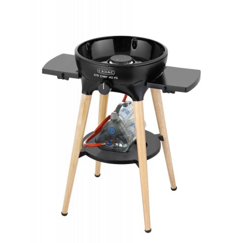Grill gazowy CADAC BBQ City Chef 40 bambusowe nogi CZARNY