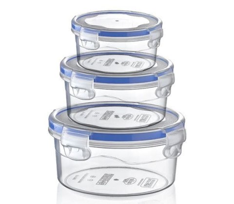 Pojemnik plastikowy 1,0L OKRĄGŁY SAVER BOX z pokrywką Pojemnik plastikowy 1,0L OKRĄGŁY SAVER BOX z pokrywką