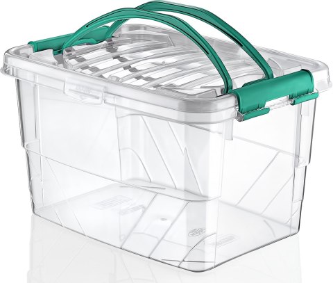 Pojemnik plastikowy 13L PROSTOKĄT MULTI BOX z pokrywką i uchwytem Pojemnik plastikowy 13L PROSTOKĄT MULTI BOX z pokrywką i uchwytem