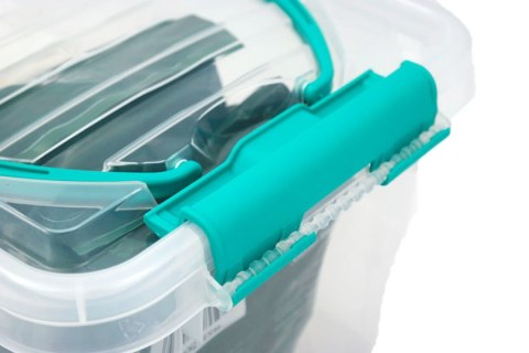 Pojemnik plastikowy 13L PROSTOKĄT MULTI BOX z pokrywką i uchwytem Pojemnik plastikowy 13L PROSTOKĄT MULTI BOX z pokrywką i uchwytem