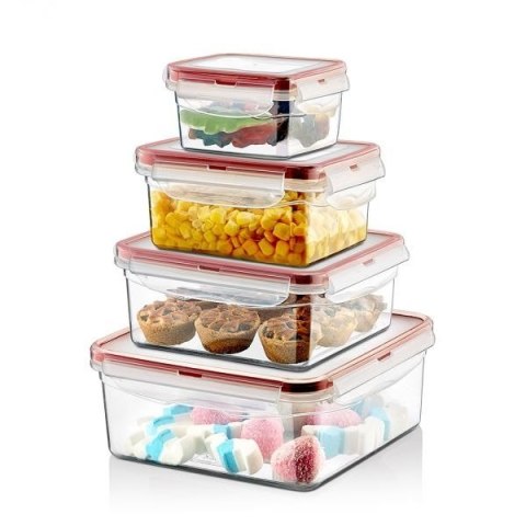 Pojemnik plastikowy 300ml KWADRAT SAVER BOX z pokrywką Pojemnik plastikowy 300ml KWADRAT SAVER BOX z pokrywką