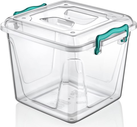 Pojemnik plastikowy 8,5L KWADRAT MULTI BOX z pokrywką Pojemnik plastikowy 8,5L KWADRAT MULTI BOX z pokrywką
