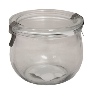 Szklany słój z metalowym zapięciem 500ml