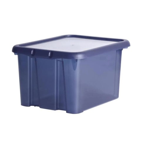 Pojemnik plastikowy 18L FUNNY z pokrywą NIEBIESKI Pojemnik plastikowy 18L FUNNY z pokrywą NIEBIESKI
