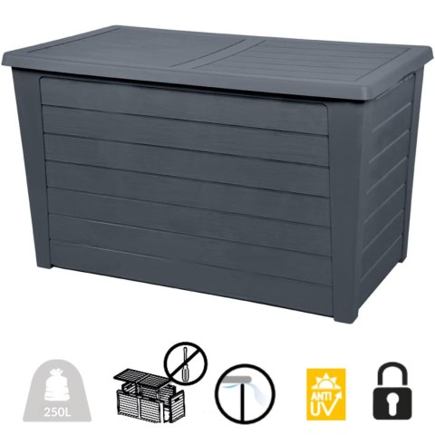 Skrzynia ogrodowa 250L ANTRACYT