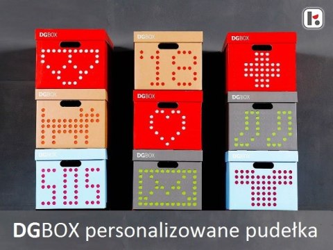 Pudełko kartonowe personalizowane DGBOX CZERWONE