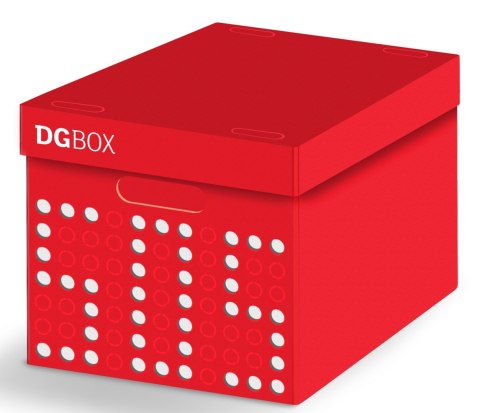 Pudełko kartonowe personalizowane DGBOX CZERWONE