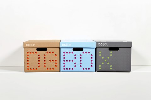 Pudełko kartonowe personalizowane DGBOX SZARE