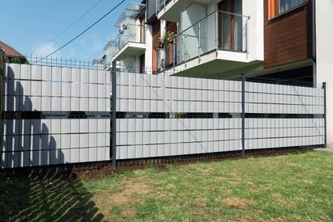 Taśma ogrodzeniowa ROLKA 26mb ORANGE 19cm PROTECTO™ SZARA
