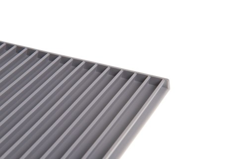 Mata 30x30cm przed kuwetę JASNO-SZARA FIBOO