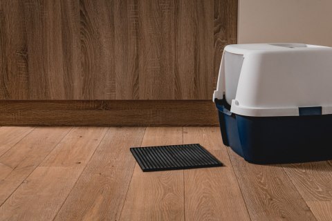 Mata 30x30cm przed kuwetę JASNO-SZARA FIBOO
