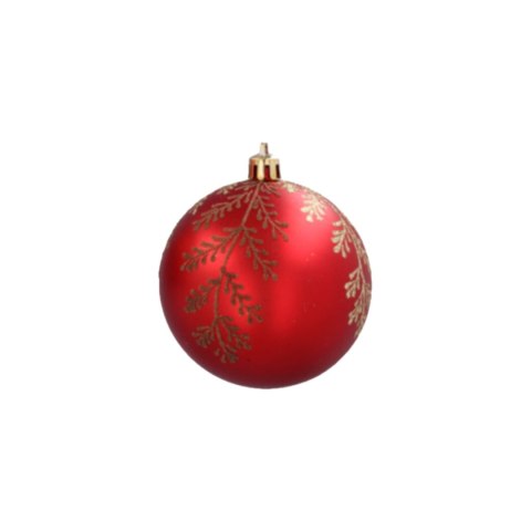 Bombki choinkowe 8cm kpl 6 szt CZERWONE W3 Bombki choinkowe 8cm kpl 6 szt CZERWONE W3