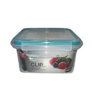 Pojemnik plastikowy 680ml KWADRAT SAVER BOX z pokrywką