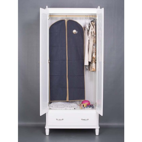 Pokrowiec na ubranie niebieski 60x137cm Pokrowiec na ubranie niebieski 60x137cm