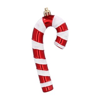 Zawieszki "CUKIERKOWA LASKA" 13cm - Komplet 4 szt. - Kolor: BOŻONARODZENIOWA CZERWIEŃ
