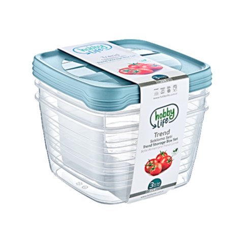 KPL. 3 POJEMNIKÓW PROSTOKĄTNYCH GŁĘBOKICH TREND BOX 4L *6057 KPL. 3 POJEMNIKÓW PROSTOKĄTNYCH GŁĘBOKICH TREND BOX 4L *6057