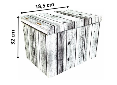 Pudełko dekoracyjne, porządkowe 320x250x185 mm DREWNO FLEXO Pudełko dekoracyjne, porządkowe 320x250x185 mm DREWNO FLEXO