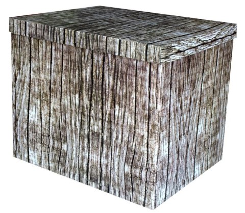 Pudełko dekoracyjne, porządkowe 370x300x320 mm kaszerowane DREWNO Pudełko dekoracyjne, porządkowe 370x300x320 mm kaszerowane DREWNO