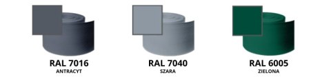Taśma ogrodzeniowa PASKI 6 x 2,55mb ORANGE 19cm PROTECTO™ ZIELONA + 12 klipsów GRATIS