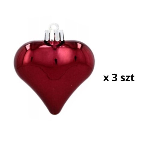 Komplet 19 Bombek Choinkowych Kamai Christmas Decoration® - Kolor Burgund z Gwiazdą na Czubek