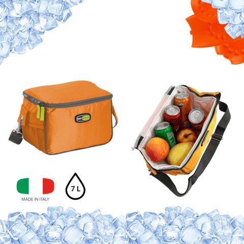 Torba lunchowa Kamai Gio Style na ramię, pomarańczowa, pojemność 7L