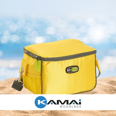 Torba lunchowa Kamai Gio Style na ramię, żółta, pojemność 7L