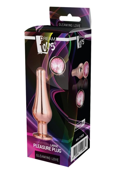 GLEAMING LOVE ROSE GOLD PLEASURE PLUG L GLEAMING LOVE ROSE GOLD PLEASURE PLUG L