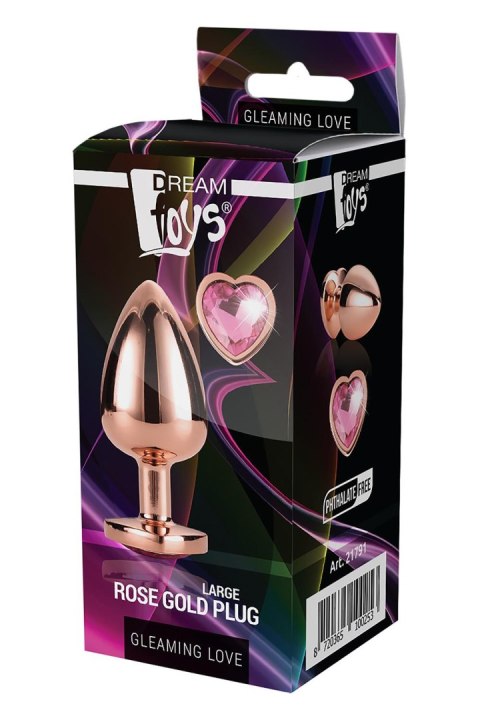 GLEAMING LOVE ROSE GOLD PLUG LARGE GLEAMING LOVE ROSE GOLD PLUG LARGE