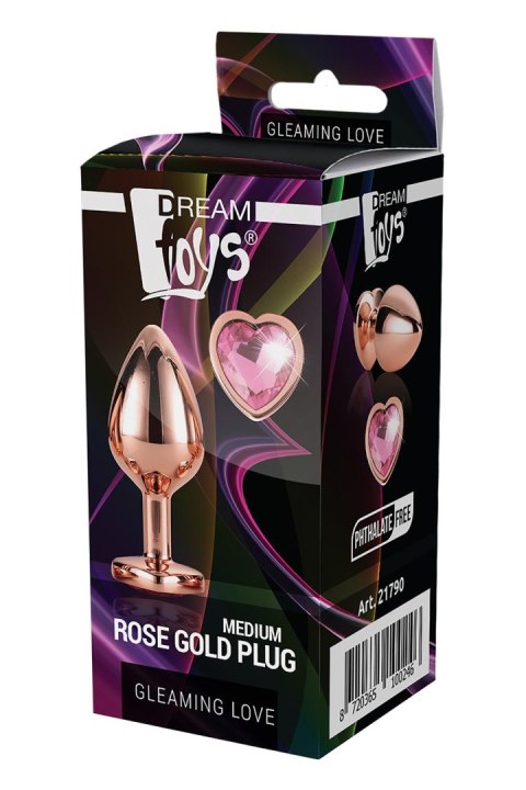 GLEAMING LOVE ROSE GOLD PLUG MEDIUM GLEAMING LOVE ROSE GOLD PLUG MEDIUM