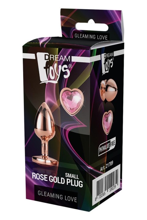 GLEAMING LOVE ROSE GOLD PLUG SMALL GLEAMING LOVE ROSE GOLD PLUG SMALL