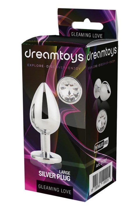 GLEAMING LOVE SILVER PLUG LARGE GLEAMING LOVE SILVER PLUG LARGE