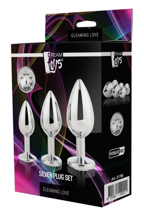 GLEAMING LOVE SILVER PLUG SET GLEAMING LOVE SILVER PLUG SET