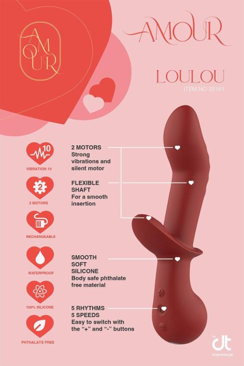AMOUR FLEXIBLE G-SPOT DUO VIBE LOULOU AMOUR FLEXIBLE G-SPOT DUO VIBE LOULOU