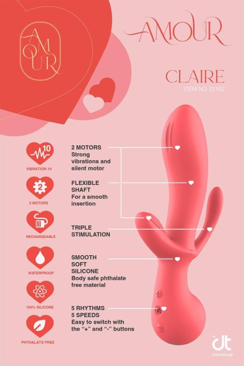 AMOUR TRIPLE PLEASURE VIBE CLAIRE AMOUR TRIPLE PLEASURE VIBE CLAIRE