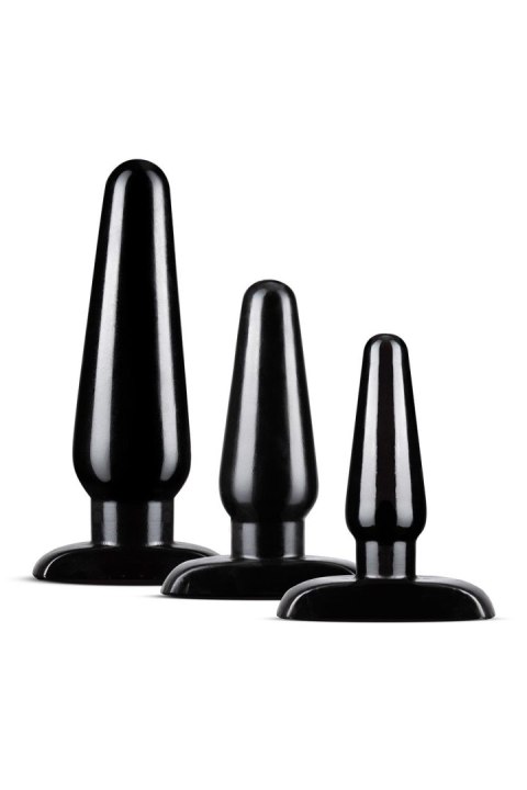 ANAL ADVENTURES BASIC PLUG KIT BLACK ANAL ADVENTURES BASIC PLUG KIT BLACK