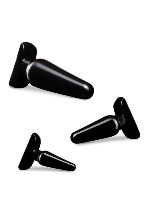 ANAL ADVENTURES BASIC PLUG KIT BLACK ANAL ADVENTURES BASIC PLUG KIT BLACK