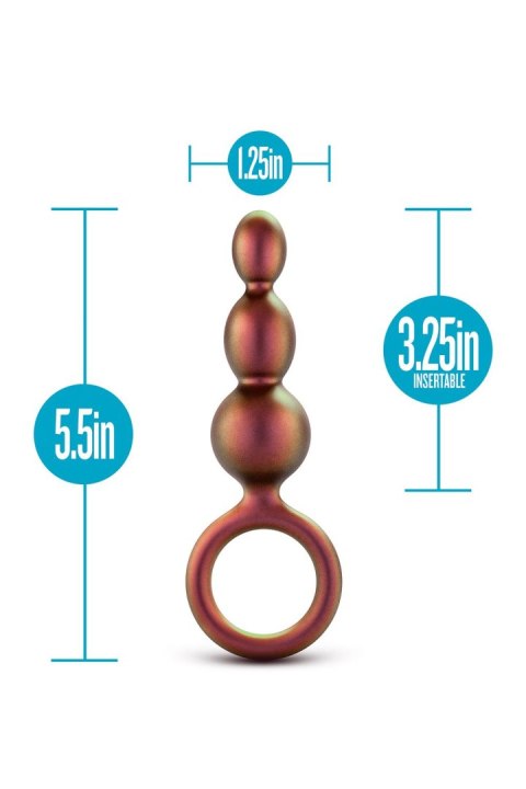 ANAL ADVENTURES MATRIX BEADED LOOP PLUG COPPER ANAL ADVENTURES MATRIX BEADED LOOP PLUG COPPER