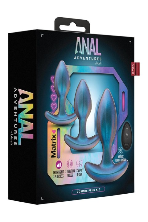 ANAL ADVENTURES MATRIX COSMOS PLUG KIT LUNAR BLUE ANAL ADVENTURES MATRIX COSMOS PLUG KIT LUNAR BLUE