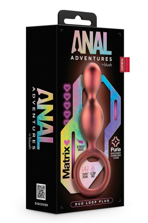 ANAL ADVENTURES MATRIX DUO LOOP PLUG COPPER ANAL ADVENTURES MATRIX DUO LOOP PLUG COPPER