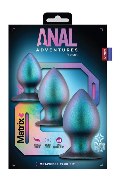 ANAL ADVENTURES MATRIX METAVERSE PLUG KIT DARK MILLENIA ANAL ADVENTURES MATRIX METAVERSE PLUG KIT DARK MILLENIA